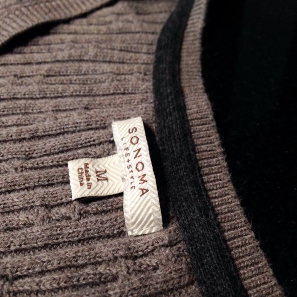 ❤️SONOMA Sweater. Size Medium Grayish Brown. So Fab! - Picture 3 of 4